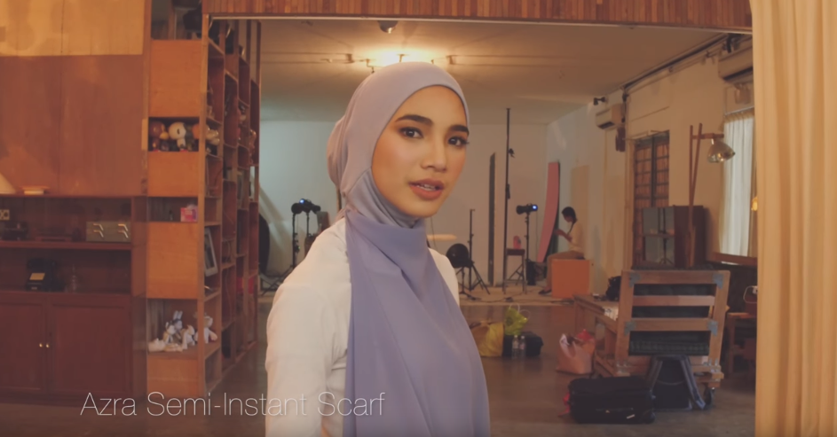 #1 UMMA Hijab Tutorial - How to wear Azra Semi-Instant Scarf